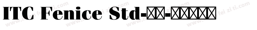 ITC Fenice Std-常规字体转换